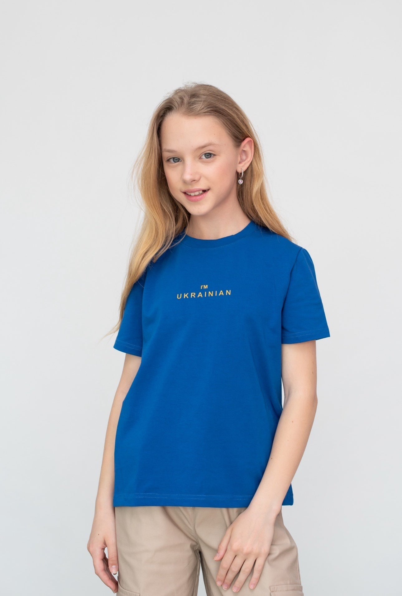 Футболка з наклейкою I'M UKRAINIAN SoftPrint